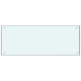 Schienale da cucina 2 pcs Bianco 100 x 40 cm vetro temperato