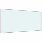 Rivestimento da Cucina 2 pcs Bianco 100 x 50 cm vetro temperato
