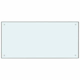 Rivestimento da Cucina 2 pcs Bianco 100 x 50 cm vetro temperato