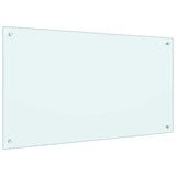 Rivestimento da Cucina 2 pcs Bianco 100 x 60 cm vetro temperato