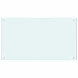 Rivestimento da Cucina 2 pcs Bianco 100 x 60 cm vetro temperato