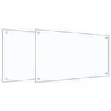 Schienale da cucina 2 pcs Trasparente 90 x 50 cm