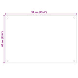 Rivestimento da Cucina 2 pcs Trasparente 90 x 60 cm