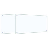 Rivestimento da Cucina 2 pcs Trasparente 100 x 50 cm