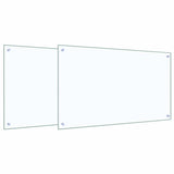 Rivestimento da Cucina 2 pcs Trasparente 100 x 60 cm