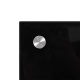 Rivestimento da Cucina 2 pcs Nero 90 x 40 cm vetro temperato