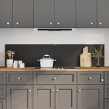 Schienale da cucina 2 pcs Nero 90 x 40 cm vetro temperato