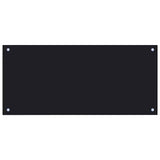 Rivestimento da Cucina 2 pcs Nero 90 x 40 cm vetro temperato