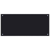 Schienale da cucina 2 pcs Nero 90 x 40 cm vetro temperato