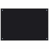 Schienale da cucina 2 pcs Nero 90 x 50 cm vetro temperato