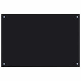 Rivestimento da Cucina 2 pcs Nero 90 x 60 cm vetro temperato