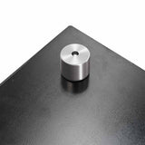 Schienale da cucina 2 pcs Nero 100 x 40 cm vetro temperato