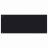Schienale da cucina 2 pcs Nero 100 x 40 cm vetro temperato