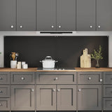 Schienale da cucina 2 pcs Nero 100 x 60 cm vetro temperato