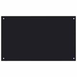 Rivestimento da Cucina 2 pcs Nero 100 x 60 cm vetro temperato