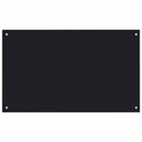Schienale da cucina 2 pcs Nero 100 x 60 cm vetro temperato