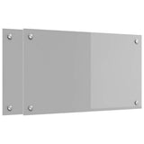 Schienale da cucina 2 pcs Grigio chiaro 70 x 40 cm