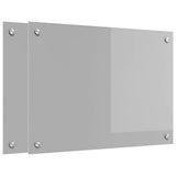 Rivestimento da Cucina 2 pcs Grigio chiaro 70 x 50 cm