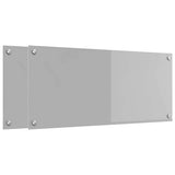 Rivestimento da Cucina 2 pcs Grigio chiaro 90 x 40 cm