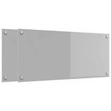 Rivestimento da Cucina 2 pcs Grigio chiaro 90 x 40 cm
