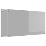 Rivestimento da Cucina 2 pcs Grigio chiaro 90 x 50 cm