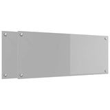 Rivestimento da Cucina 2 pcs Grigio chiaro 100 x 40 cm