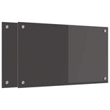Schienale da cucina 2 pcs Grigio scuro 70 x 40 cm