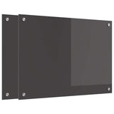 Rivestimento da Cucina 2 pcs Grigio scuro 70 x 50 cm