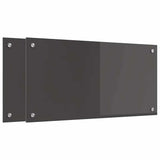 Rivestimento da Cucina 2 pcs Grigio scuro 80 x 40 cm