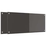 Rivestimento da Cucina 2 pcs Grigio scuro 90 x 40 cm