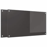 Schienale da cucina 2 pcs Grigio scuro 90 x 50 cm