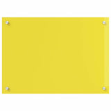 Rivestimento da Cucina 2 pcs Giallo 70 x 50 cm vetro temperato