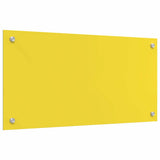 Rivestimento da Cucina 2 pcs Giallo 80 x 40 cm vetro temperato
