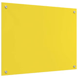 Rivestimento da Cucina 2 pcs Giallo 80 x 60 cm vetro temperato