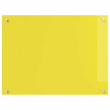 Rivestimento da Cucina 2 pcs Giallo 80 x 60 cm vetro temperato