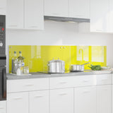 Rivestimento da Cucina 2 pcs Giallo 90 x 40 cm vetro temperato