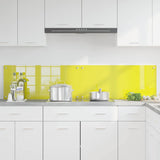 Rivestimento da Cucina 2 pcs Giallo 90 x 40 cm vetro temperato