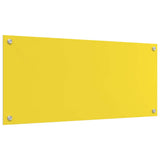 Rivestimento da Cucina 2 pcs Giallo 90 x 40 cm vetro temperato