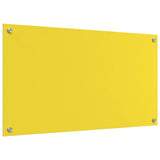 Rivestimento da Cucina 2 pcs Giallo 90 x 50 cm vetro temperato