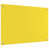 Rivestimento da Cucina 2 pcs Giallo 90 x 60 cm vetro temperato