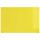 Rivestimento da Cucina 2 pcs Giallo 90 x 60 cm vetro temperato