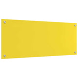 Rivestimento da Cucina 2 pcs Giallo 100 x 40 cm vetro temperato