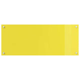 Rivestimento da Cucina 2 pcs Giallo 100 x 40 cm vetro temperato