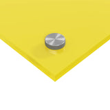Rivestimento da Cucina 2 pcs Giallo 100 x 50 cm vetro temperato