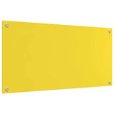 Rivestimento da Cucina 2 pcs Giallo 100 x 50 cm vetro temperato