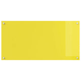 Rivestimento da Cucina 2 pcs Giallo 100 x 50 cm vetro temperato