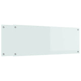 Rivestimento da Cucina 2 pcs Bianco 110 x 40 cm vetro temperato