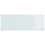 Schienale da cucina 2 pcs Bianco 110 x 40 cm vetro temperato