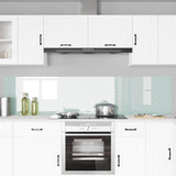 Rivestimento da Cucina 2 pcs Bianco 110 x 50 cm vetro temperato
