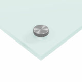 Rivestimento da Cucina 2 pcs Bianco 110 x 60 cm vetro temperato